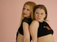 Close view of Ashley and Jamite posing for sexy pictures